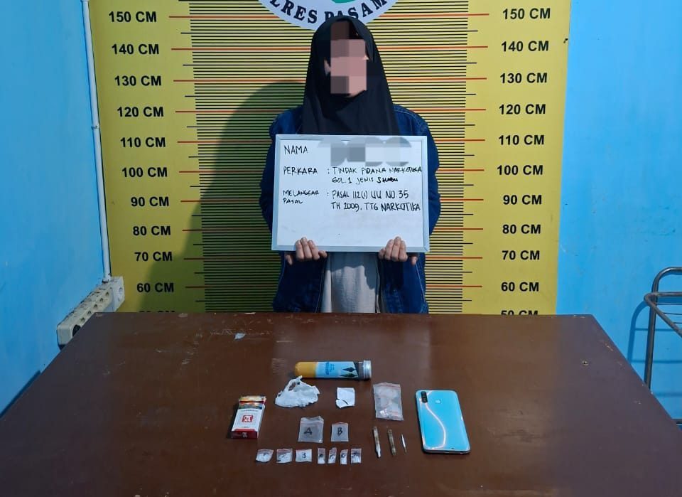 bandar-narkoba-jaringan-pasaman-diciduk-dalam-operasi-antik,-seorang-wanita-dengan-7-paket-sabu-diamankan