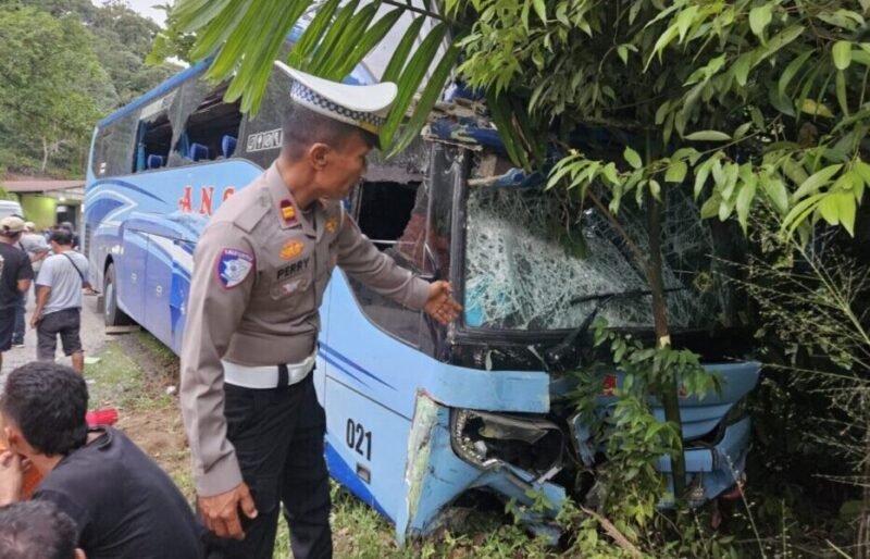 bus-ans-tabrakan-dengan-truk-di-sijunjung,-seorang-korban-tewas,-masuk-kolong-mobil bus-ans-tabrakan-dengan-truk-di-sijunjung,-seorang-korban-tewas,-masuk-kolong-mobil