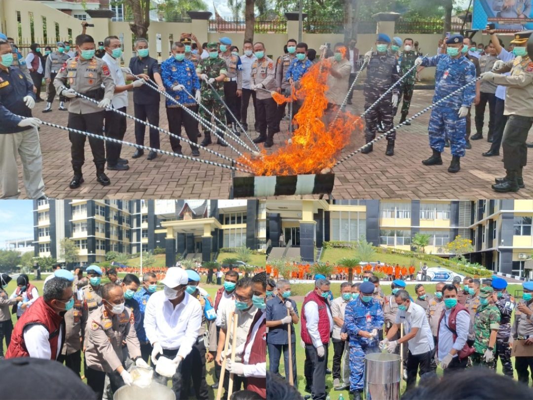 lindungi-generasi-muda-dari-bahaya-narkoba,-polda-sumbar-musnahkan-puluhan-kilogram-sabu-dan-ganja