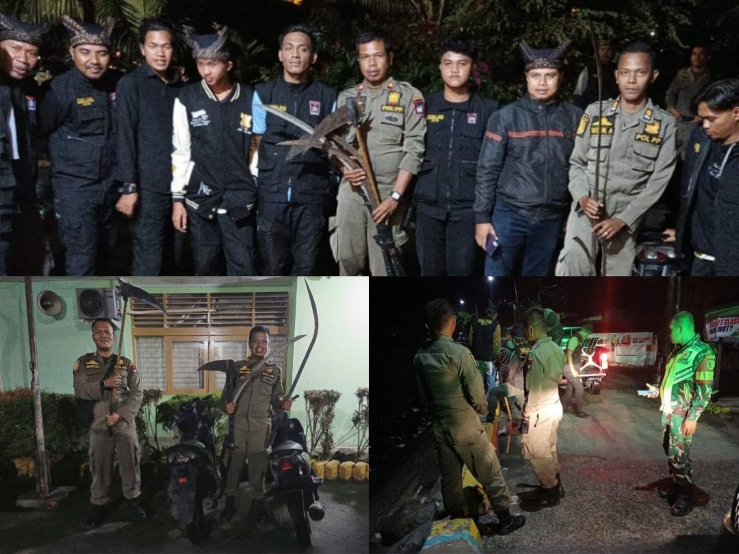 patroli-gabungan-‘padang-sigap’-gagalkan-aksi-tawuran-di-pauh,-tujuh-sajam-dan-dua-motor-disita