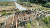 pasca-bencana,-kodam-xx/tib-bangun-4-jembatan-bailey-di-sumbar