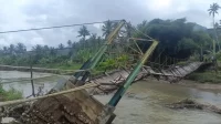 rusak-akibat-bencana,-kodim-0306/50-kota-bangun-kembali-jembatan-gantung-di-sungai-rimbang