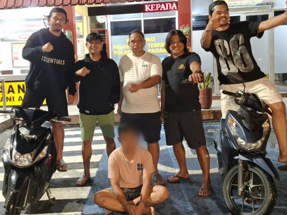 terekam-cctv,-pelaku-curanmor-di-kalumbuk-padang-berakhir-di-tangan-tim-klewang
