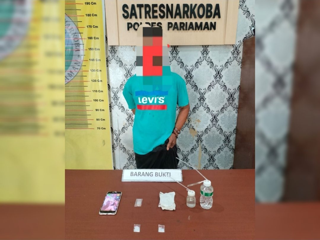 polres-pariaman-ringkus-pengedar-sabu-di-kampung-pondok,-amankan-dua-paket-klip-dan-alat-hisap