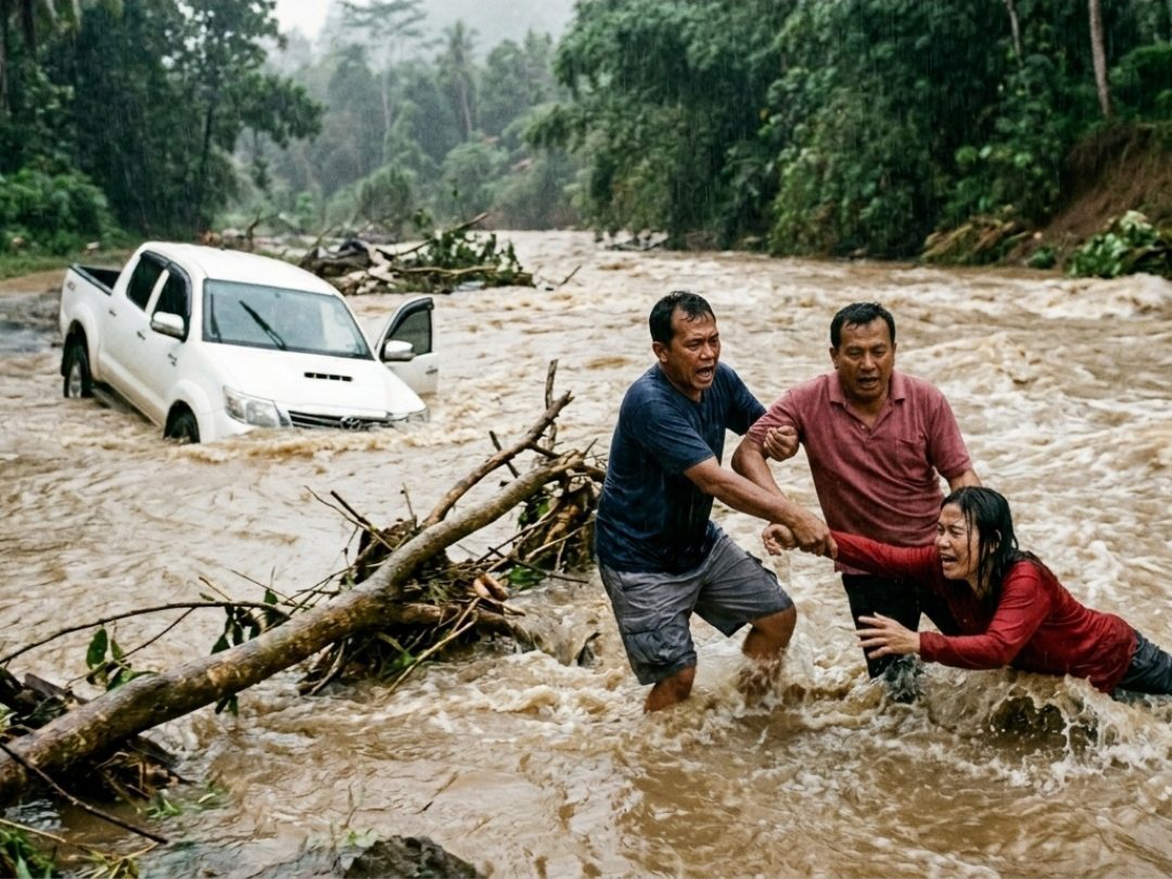 dua-orang-hilang-terseret-arus-sungai-di-pasaman-saat-berusaha-keluar-dari-mobil-yang-terjebak-banjir