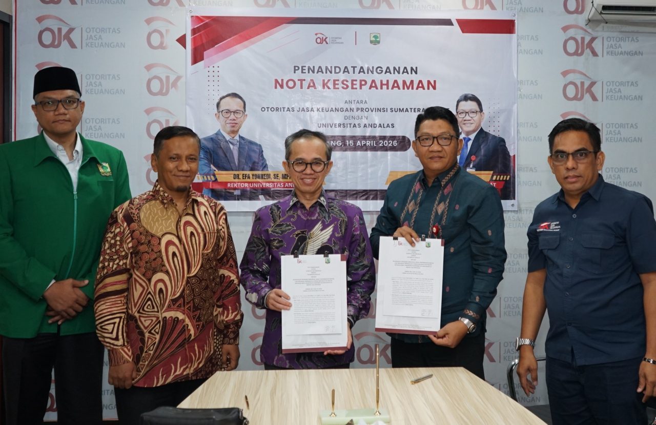 ojk-sumbar-dan-unand-sepakati-sinergi-strategis-perkuat-sektor-jasa-keuangan