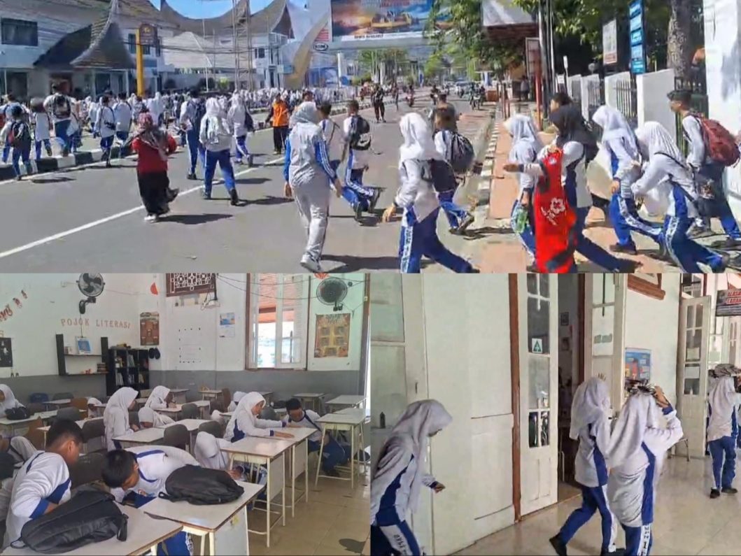 peringati-hkb-2026:-ribuan-siswa-di-padang-ikuti-simulasi-evakuasi-gempa-dan-tsunami