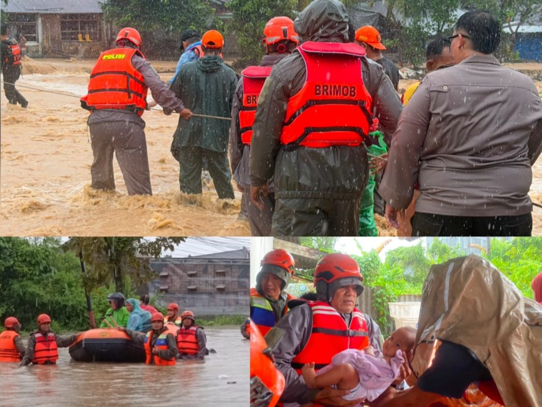 gerak-cepat-personel-satbrimob-polda-sumbar-bantu-evakuasi-warga-yang-terjebak-banjir-di-padang