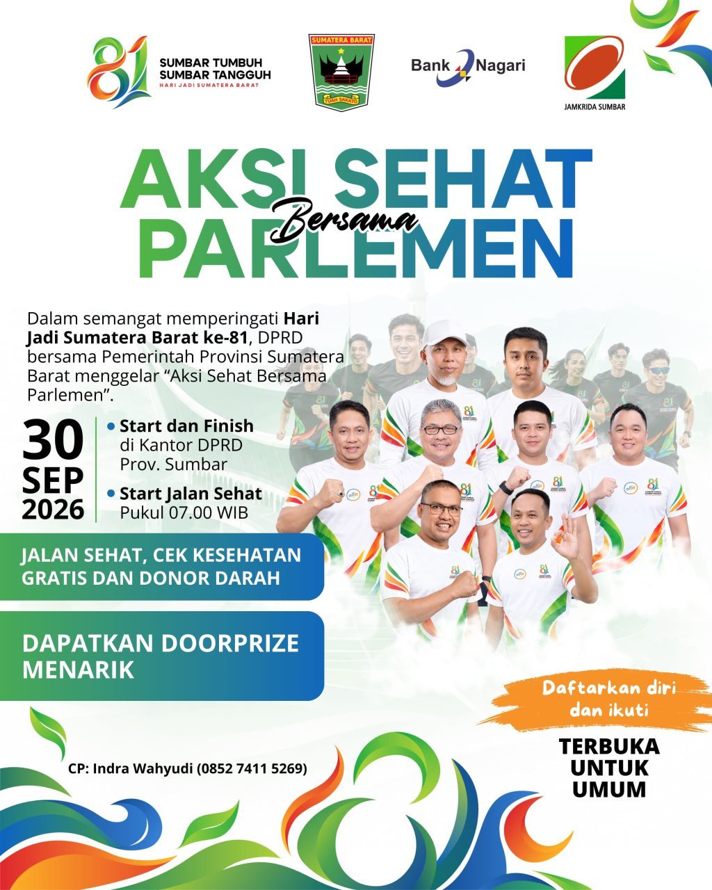banjir-doorprize,-ketua-dprd-sumbar-ajak-warga-ikuti-aksi-sehat-bersama-parlemen banjir-doorprize,-ketua-dprd-sumbar-ajak-warga-ikuti-aksi-sehat-bersama-parlemen