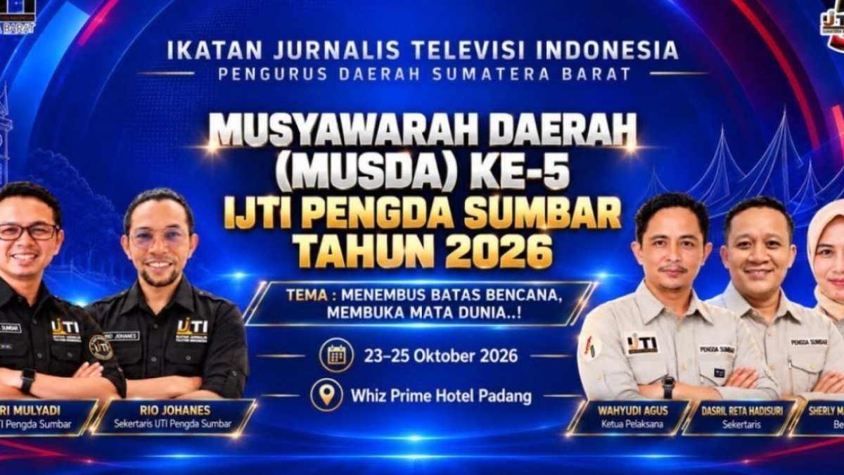 Peserta Musda V IJTI Sumatera Barat sedang mendiskusikan peran jurnalis televisi dalam mitigasi bencana di Kota Padang.