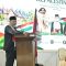 Gubernur Sumbar Mahyeldi Ansharullah berbicara di Seminar Kepalestinaan di Istana Bung Hatta, Bukittinggi.