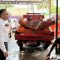 Sekda Dharmasraya meninjau kesiapan armada dan peralatan tanggap darurat BPBD untuk antisipasi banjir musim hujan.