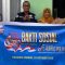 Personel Humas Polresta Padang sedang melaksanakan kegiatan bakti sosial dan donor darah dalam rangka HUT Humas Polri.