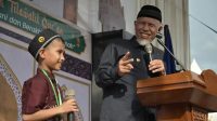 Gubernur Mahyeldi saat memberikan sambutan dalam pembukaan MTQ ke-46 tingkat Kota Sawahlunto.