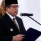 Wakil Bupati Tanah Datar Ahmad Fadly saat melantik 13 kepala sekolah di Aula Kantor Bupati untuk meningkatkan mutu pendidikan