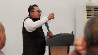 Pertemuan pembentukan Forum Komunikasi Asisten Ekonomi dan Pembangunan se-Sumatera Barat di Gedung Indojolito, Batusangkar.