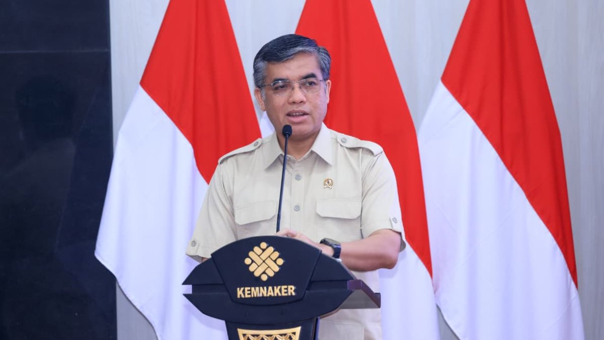 WhatsApp Image 2026-10-22 at 15.35.55 (1) (1) Menteri Ketenagakerjaan Yassierli saat sosialisasi program pelatihan vokasi bagi pekerja korban PHK di Jakarta.