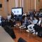 Menaker Yassierli memberikan sambutan dalam acara Grand Final Pitch dan Prototype Showcase GenoHack 2026 di ITB.
